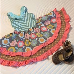 Matilda Jane twirl dress. Pre-owned size 4